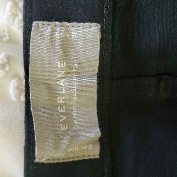 NWT Everlane The high rise skinny Jean in black ankle size 23 tall - Picture 9 of 10